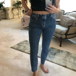 Abercrombie and Fitch jeans.